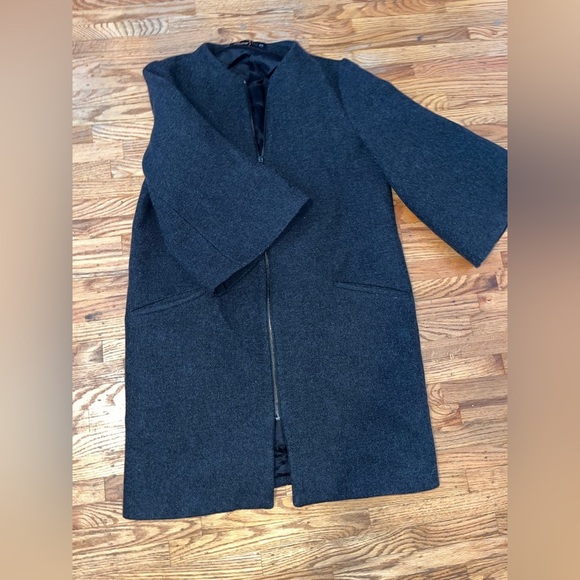 Zara Wool Coat- Medium PTP 19.5 inch - Picture 8 of 10